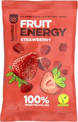 BOMBUS FRUIT ENERGY - Jahoda gummies 35g