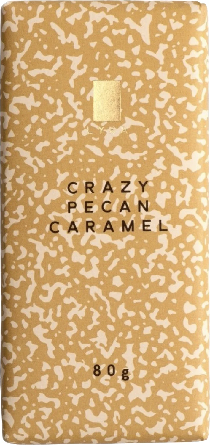 Mliečna čokoláda CRAZY PECAN CARAMEL 80g LYRA