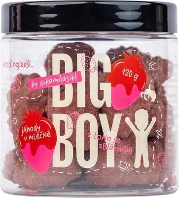 Jahody v mliečnej čokoláde 120g Big Boy