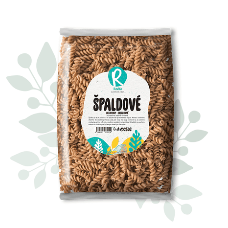 Špaldové cestoviny celozrnné - vretená 250g, Ravita
