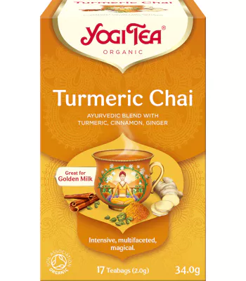 Čaj Turmeric Chai Kurkuma BIO 17x2g Yogi Tea