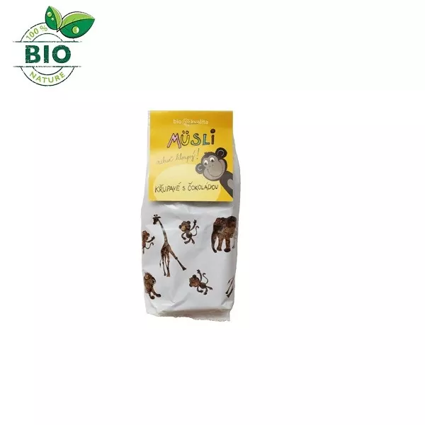 Nebuď hlúpy muesli chrumkavé s čokoládou 300g Bio Nebio