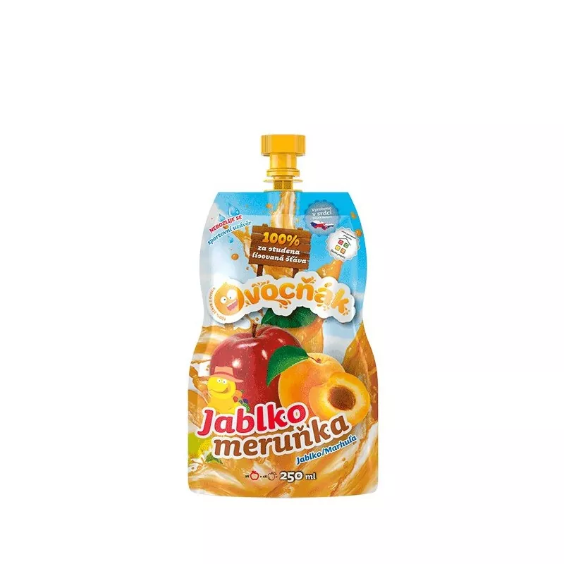 Šťava jablko marhuľa 250ml Ovocňák