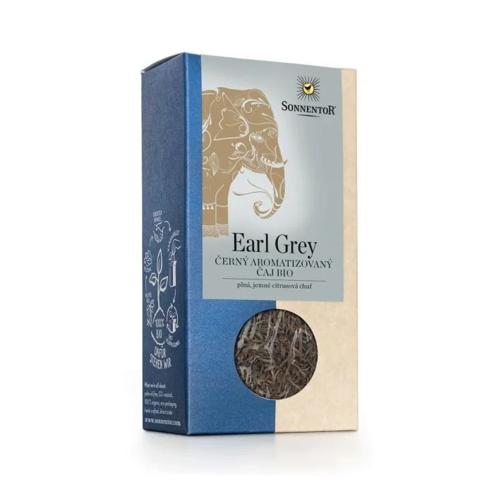 BIO Čierny čaj Earl Grey sypaný 90g Sonnentor
