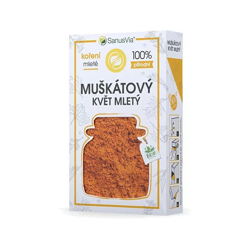 Muškátový kvet mletý BIO korenie 37g SanusVia