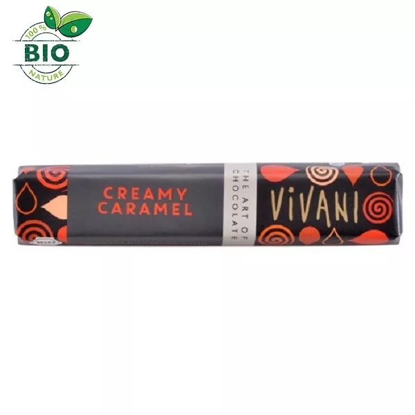 Mliečna tyčinka s karamelom 40g BIO Vivani