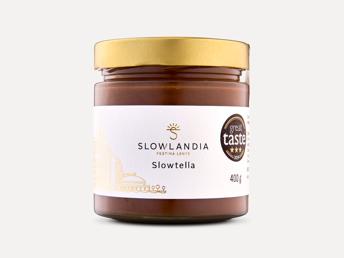 Slowtella – Lieskovcovo-kakaový krém 400g Slowlandia