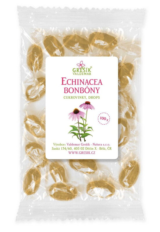 Cukríky Echinacea bez cukru 100g Grešík