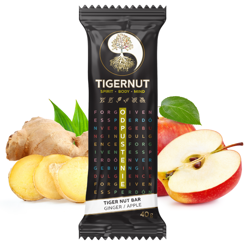 Tyčinka Zázvor Jablko 40g TIGERNUT