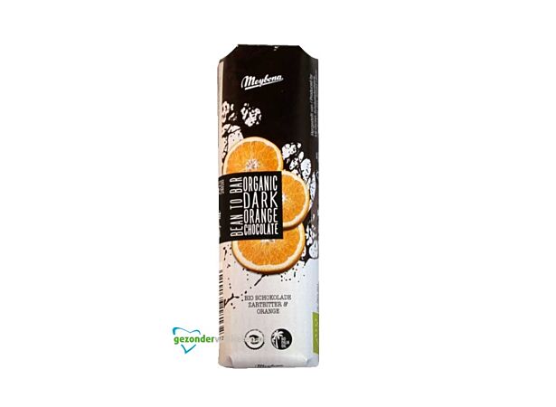 Organická tmavá pomarančová čokoláda 35g Meybona
