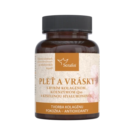 Pleť a vrásky - prírodné kapsuly 80ks Serafin