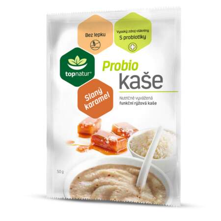 Probio KAŠA Slaný karamel instantná ryžová kaša 50g Topnatur