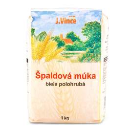 MUKA spaldova polohrubá biela 1kg J.Vince