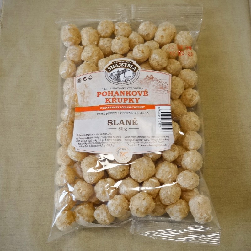 Pohánkové chrumky slané 50g Šmajstrla