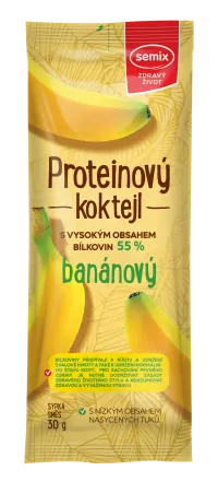 Proteínový kokteil banánový 30g Semix