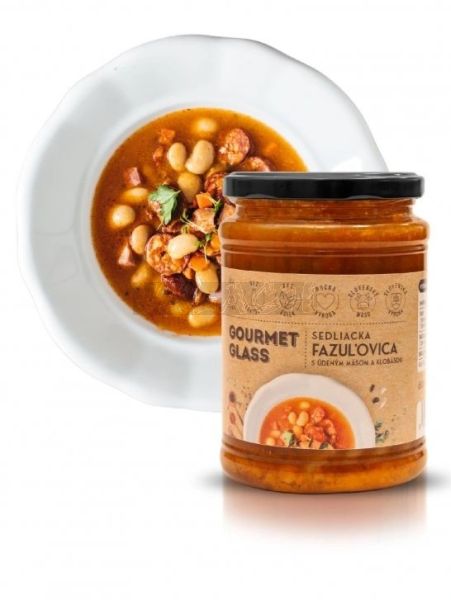 Sedliacka Fazuľovica s údeným mäsom a klobásou 600ml Hotovky z plechovky