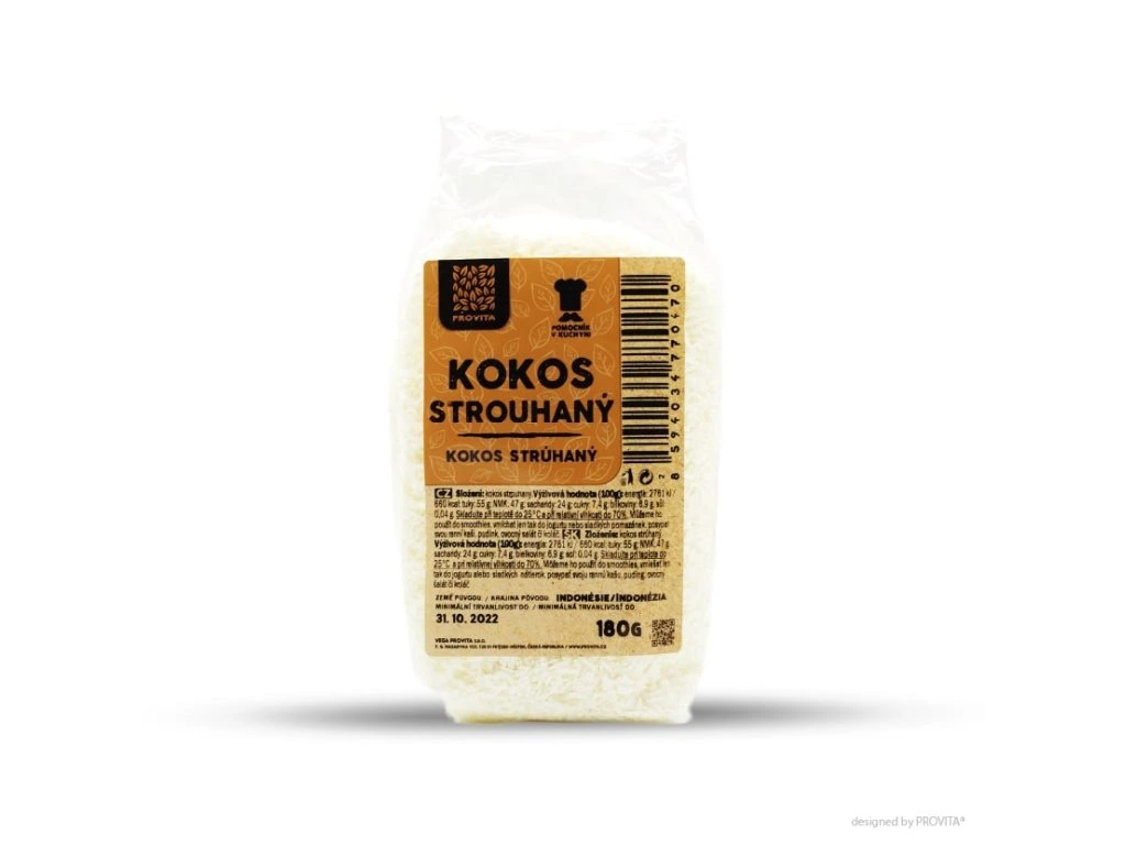 Kokos strúhaný 180g Provita