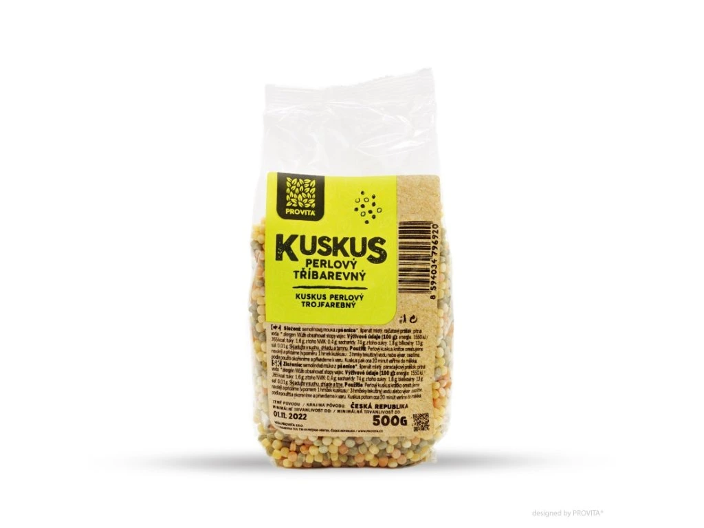 Kkuskus perlový trojfarebný 500g Provita