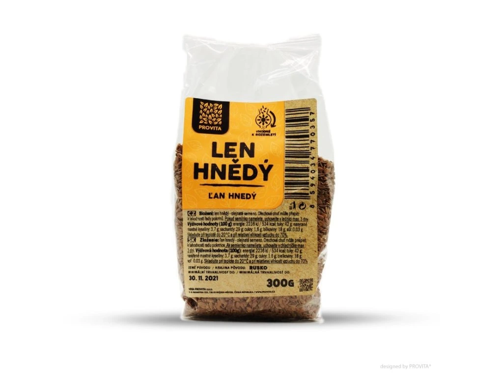 Ľan hnedý 300g Provita