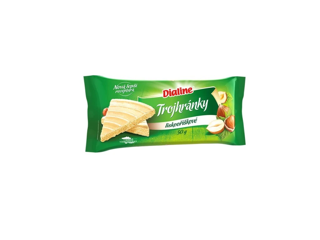 Trojhránky lieskoorieškové 50g D.line