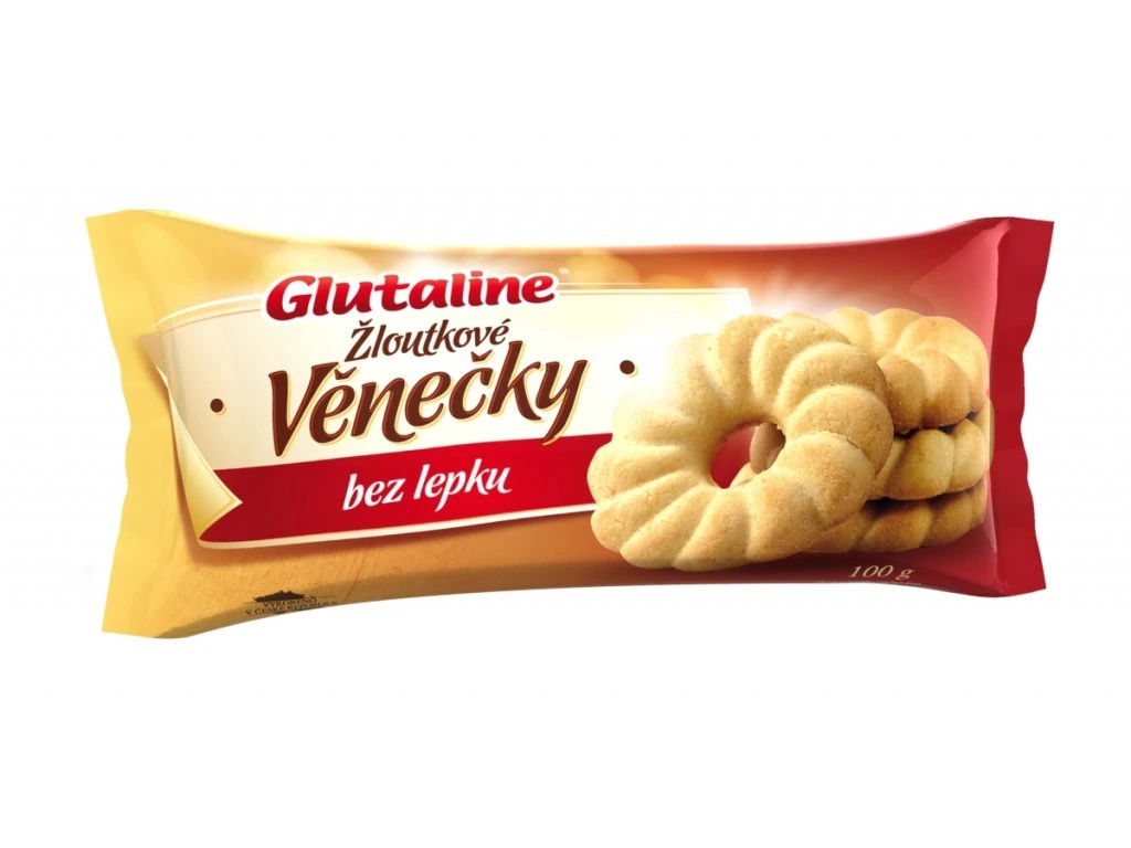 Glutaline žĺtkové venčeky 100g D.line