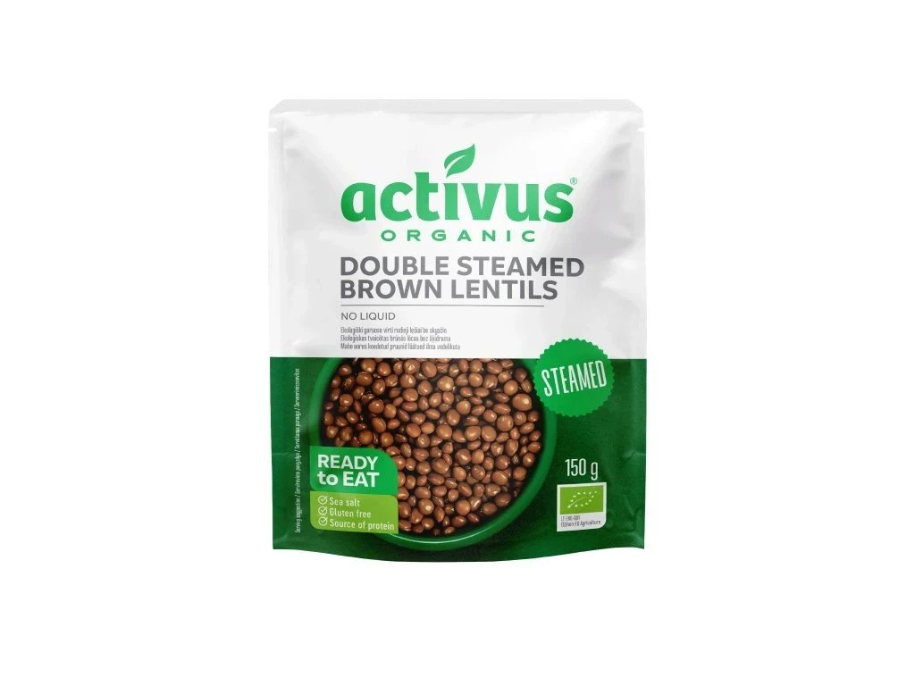Hnedá šošovica bez nálevu, 150g Activus