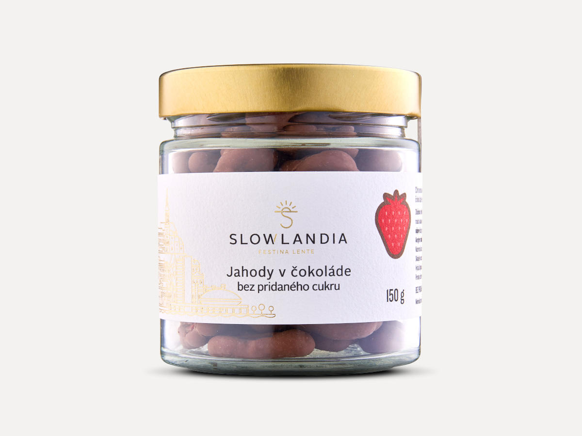 Jahody v čokoláde bez pridaného cukru