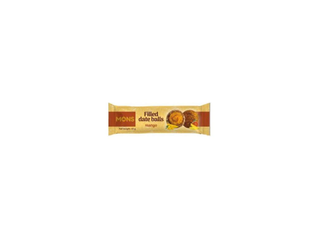Plnené datľové guličky s mangom - VEGAN - 45g Mons