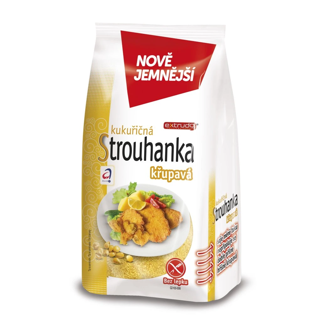 Kukuričná strúhanka chrumkavá 200g Extrudo