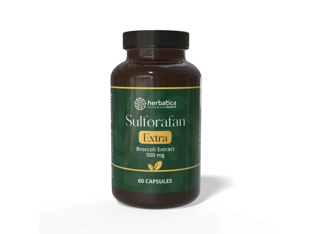 Sulforafán EXTRA - extrakt z brokolice 500 mg, 60 kapsúl - Herbatica