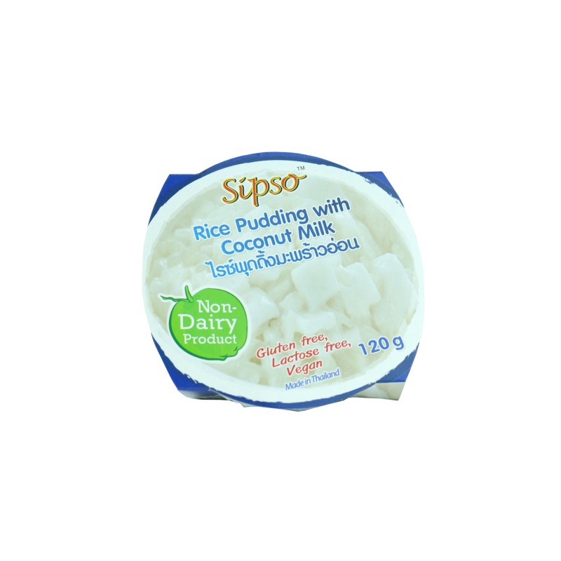 Ryžový puding s kokosovým mliekom Slaný karamel vegán 120g Sipso