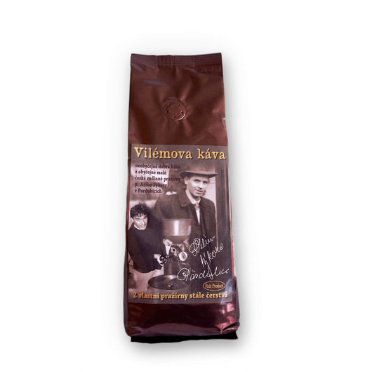 Čerstvo pražená káva zrnková 250g Vilémova káva
