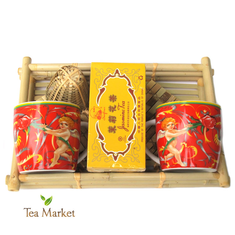 Darčeková sada s čajom "Jazmínový anjel" 1ks Tea Market