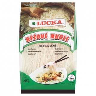 Cestoviny ryžové rezance 1mm 240g BZL LUCKA