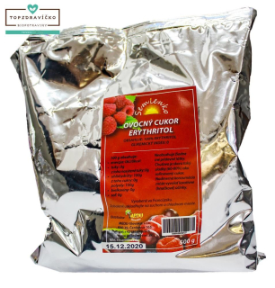 OVOCNÝ CUKOR ERYTHRITOL, 500G