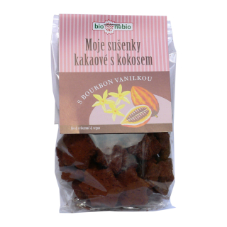 Moje sušienky kakaové s kokosom BIO 130g Bio nebio