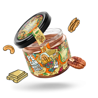 Twister Pekan Biela čokoláda 300g LiFE LiKE