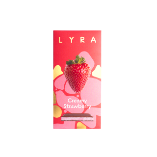 Creamy Strawberry - Mliečna čokoláda plnená jahodovým krémom 80g LYRA