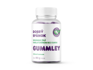 DOBRÝ SPÁNOK vegánske želé s melatonínom, bez cukru 180g GUMMLEY