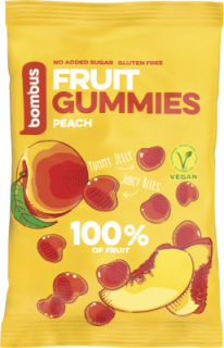 BOMBUS FRUIT ENERGY - Broskyňa gummies 35g