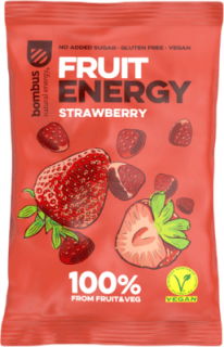 BOMBUS FRUIT ENERGY - Jahoda gummies 35g
