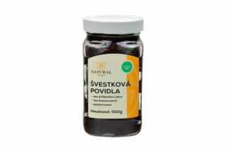 Slivkový lekvár - bez cukru - Natural 550g