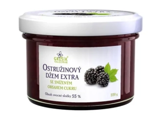 Džem Černice Menej sladký Extra 220g Grešík