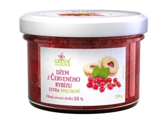 Džem Červené ríbezle Extra 220g Grešík