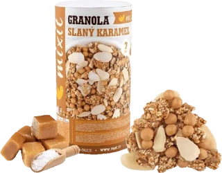 Granola z pece - slaný karamel 550g MIXIT
