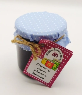 Slivkový džem s čiernou bazou 212ml Miškine domáce produkty