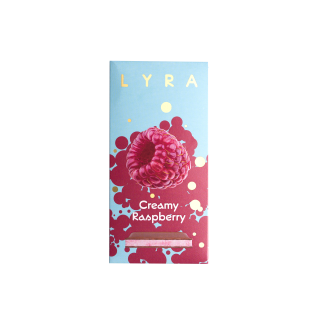 Mliečna čokoláda s malinovou náplňou - Creamy Raspberry 80g LYRA