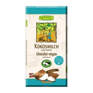 Čokoláda s kokosovým mliekom a cukrom z kokosových kvetov BIO VEGAN 80g Rapunzel