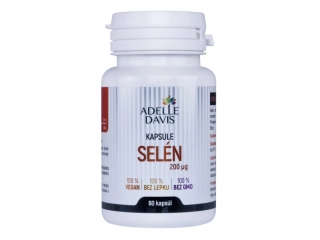 Selén, 200mcg, 60 kapsúl Adelle Davis