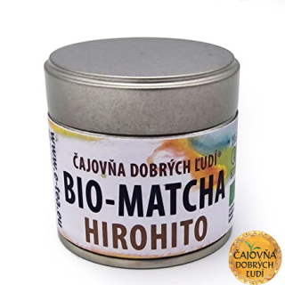 Matcha Hirohito BIO čaj v dóze čajovne 40g Čajovňa dobrých ľudí